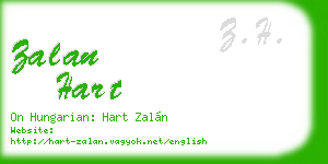 zalan hart business card