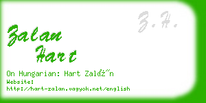 zalan hart business card